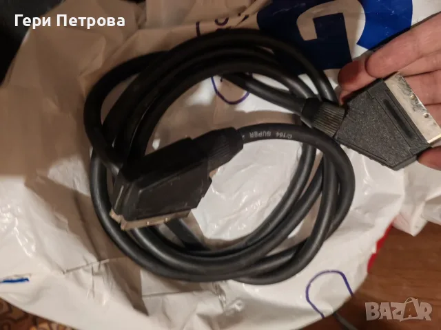 SCART-към-SCART нов аудио-видео кабел
