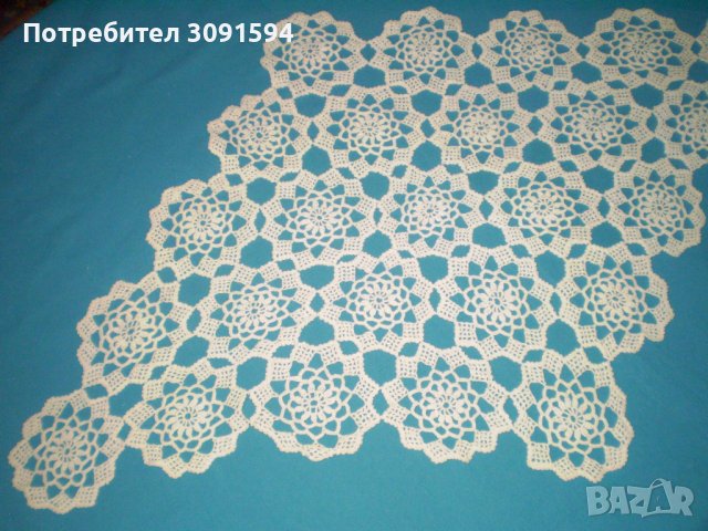 Ретро плетена на една кука покривка цвякт капучино