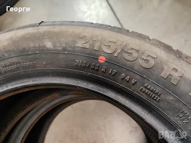2бр.летни гуми 215/55/17 Continental, снимка 6 - Гуми и джанти - 50411279