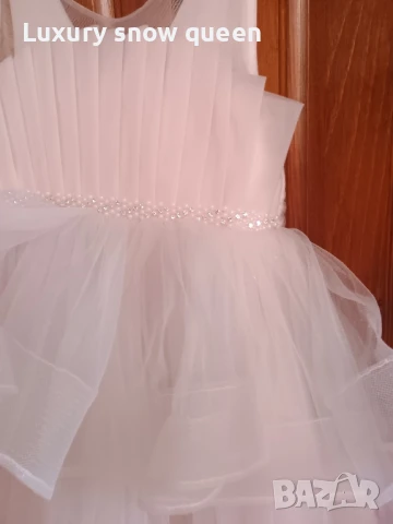 луксозна детска рокля 110см , снимка 4 - Детски рокли и поли - 50493650