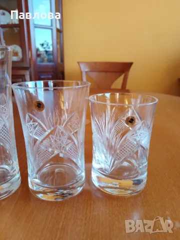 Кристални чаши серия,, Зорница ", снимка 3 - Чаши - 50116841