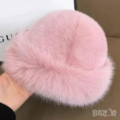 Красива дамска шапка от естествен косъм., снимка 2 - Шапки - 53215405