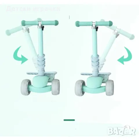 Тротинетка 5в1 с поставка за крачета, родителски контрол, широки гуми, снимка 6 - Скутери и тротинетки - 49640879