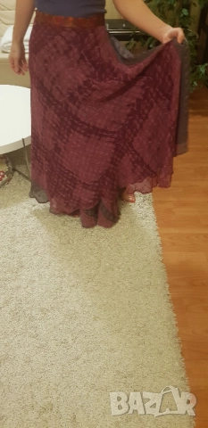 Пола за танци индийска естествена коприна, снимка 3 - Поли - 52022147