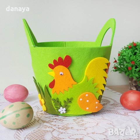 2737 Дълбока кошница за великденски яйца, снимка 3 - Декорация за дома - 35885546