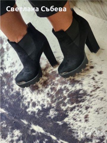 Боти велур , снимка 1