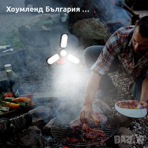  Презареждащ се фенер 6в1 с разгъващи се LED перки, снимка 5 - Други - 41465632