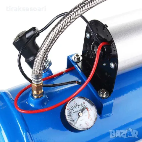 Компресор за въздух 150 PSI 8 Bar 6 Литра за помпене тромби боядисване, снимка 3 - Аксесоари и консумативи - 47393814