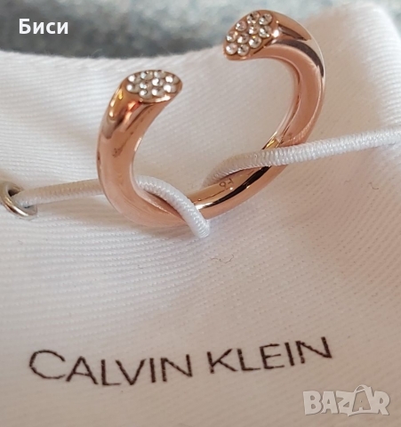 Calvin Klein -нов дамски пръстен от розово злато, снимка 8 - Пръстени - 36039939