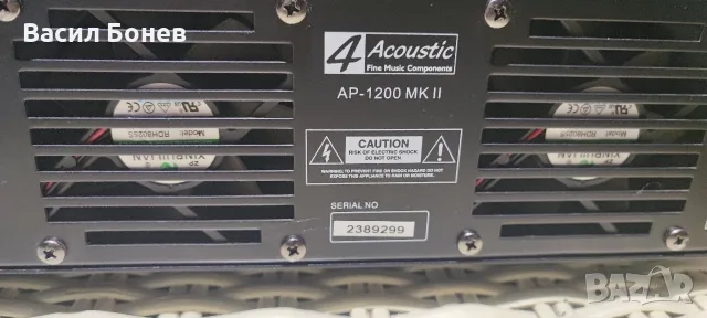 Стъпало Усилвател 4 Acoustic , снимка 4 - Ресийвъри, усилватели, смесителни пултове - 56288889