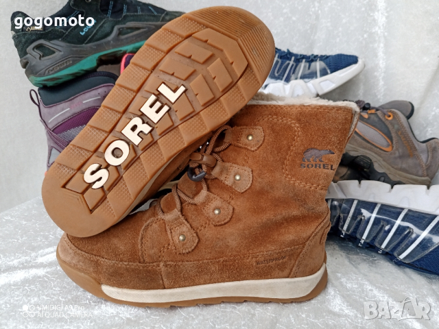 ВОДОУСТОЙЧИВИ SOREL® детски УНИСЕКС боти естествена кожа 33 - 34