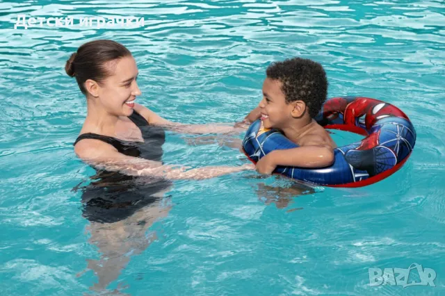 Детски надуваем пояс Bestway Спайдърмен, 56 см, PVC, за деца 3-6 г, снимка 8 - Надуваеми играчки - 49971103