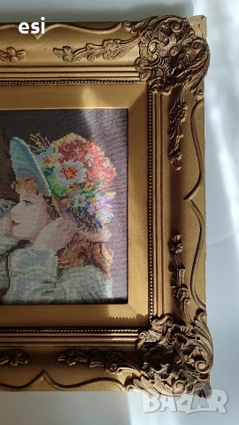 Момичето с шапката , снимка 4 - Гоблени - 53686180