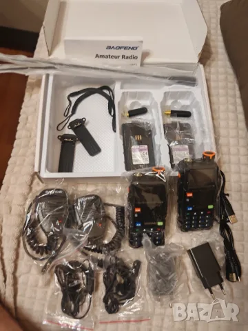 Baofeng UV-5RM PLUS GPS – ПРОФЕСИОНАЛЕН КОМПЛЕКТ 2 БРОЯ, 10W, GPS, ПЪЛЕН КОМПЛЕКТ, снимка 3 - Екипировка - 55944339
