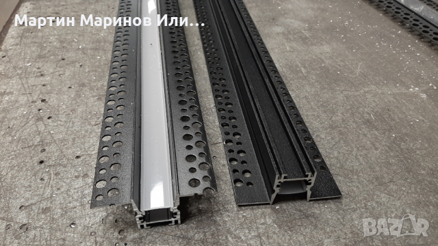 Алуминиев Профил за LED Лента.За Вграждане в Гипсокартон, снимка 2 - Лед осветление - 36251254
