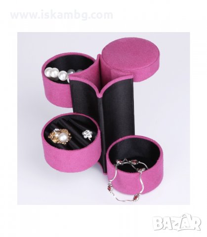 КОКЕТНА КУТИЯ ЗА БИЖУТА, ЦИЛИНДЪР НА ТРИ НИВА - код 1937, снимка 2 - Други - 33969497