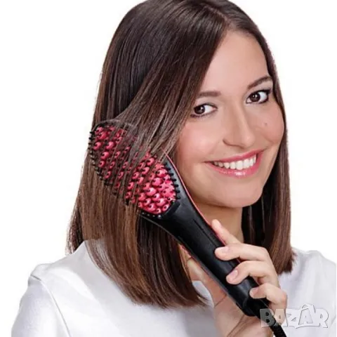 Четка за изправяне и изсушаване с LCD дисплей и 3D керамични цилиндри TV51, снимка 3 - Фризьорски принадлежности - 47903688
