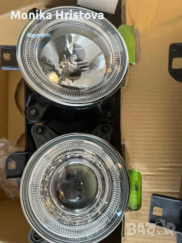Нови Angel Eyes фарове DEPO за BMW E34 / E32 – лупи, снимка 3 - Аксесоари и консумативи - 53220750