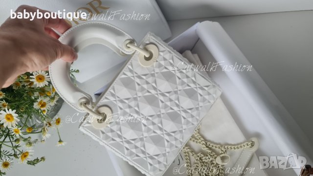 Mini Lady Dior Bag Diamond Motif, снимка 9 - Чанти - 40568064