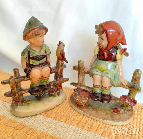 Две Прекрасни Супер Редки Оригинални Старинни Соц Фигурки от 1960 г, снимка 1