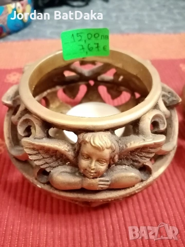 Свещници с ангели, снимка 3 - Декорация за дома - 53503926