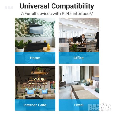 Vention Кабел LAN UTP Cat.6 Patch Cable - 2M Red - IBERH, снимка 3 - Кабели и адаптери - 44231377