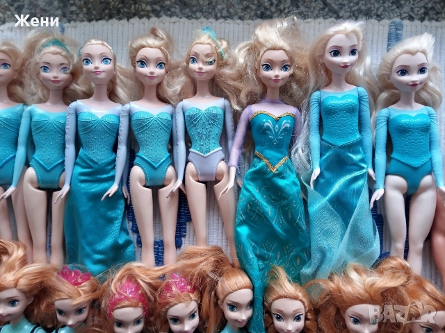 Оригинални Mattel Disney принцеси Дисни Барби Frozen Ана Елза Ариел Снежанка Рапиунцел Моана Бел, снимка 7 - Кукли - 52903317
