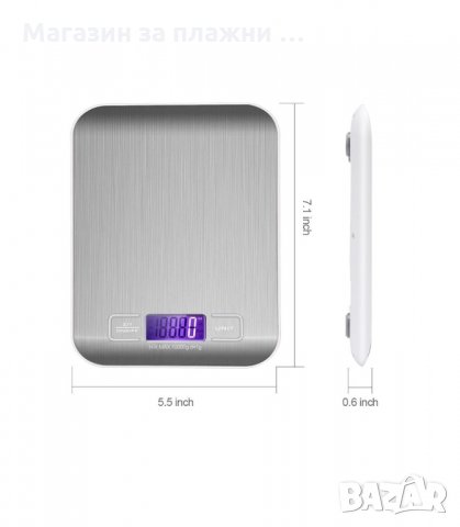 ДИГИТАЛНА КУХНЕНСКА ВЕЗНА ДО 5КГ. - код 2961, снимка 8 - Електронни везни - 34142419
