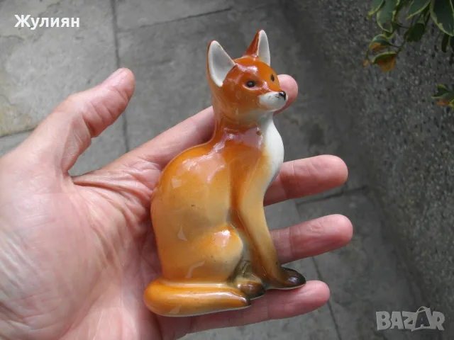 СССР ПОРЦЕЛАНОВА ФИГУРА ЛИСИЦА ЛФЗ , снимка 6 - Антикварни и старинни предмети - 56119162