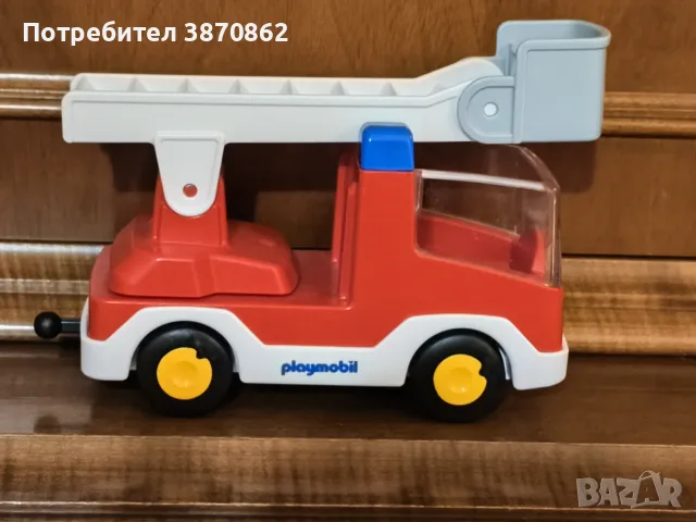 Playmobil пожарна (2016 г.) и човече (1994 г.), снимка 3 - Конструктори - 56317293