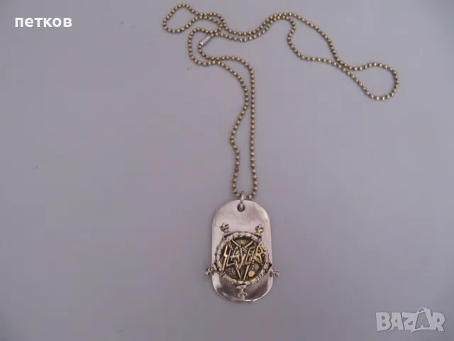 оригинален медальон на траш метъл групата „Слейър“ , снимка 3 - Други - 50058396