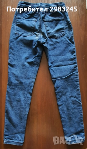 Дамски тъмносини дънки със скъсано коляно , снимка 3 - Дънки - 52313713