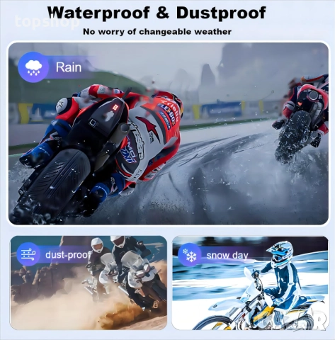 Нов Fodsports FX6 Bluetooth интерком за мотоциклет до 6 мотоциклетисти, 1000 м комуникационна ..., снимка 7 - Аксесоари и консумативи - 51686853