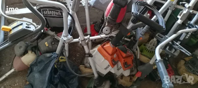 Бензинови тримери храсторези в суров вид на едро. За ремонт или за части., снимка 3 - Градинска техника - 49809956