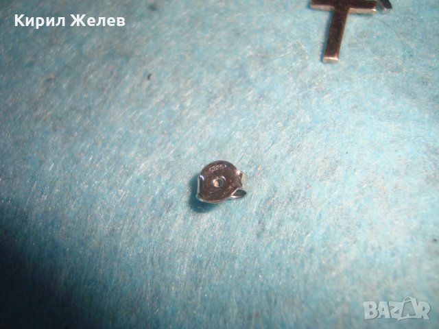 СРЕБЪРНИ АРТ ОБЕЦИ с КРЪСТЧЕТА СРЕБРО 925 с БЯЛА и ЖЪЛТА ПОЗЛАТА  НЕЖНИ КРАСИВИ 25624, снимка 10 - Обеци - 35760035