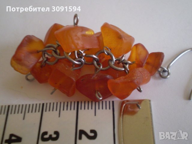 Руски кехлибарени обеци от 90-те, снимка 6 - Антикварни и старинни предмети - 35979801