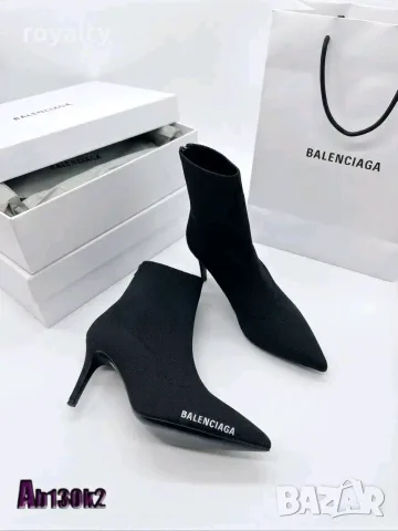 Balenciaga Нови Дамски Черни Боти с Кутия , снимка 2 - Дамски боти - 56329509