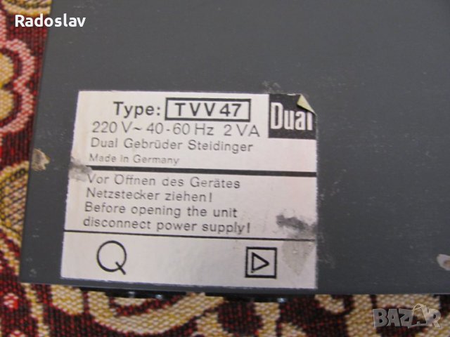 Dual TVV 47 RIAA, снимка 2 - Грамофони - 39161018