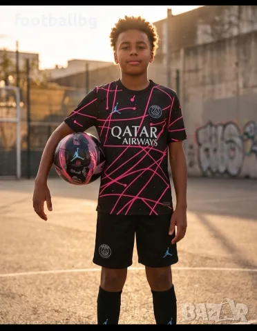 D. DOUE 14 ❤️⚽️ детско юношески футболни екипи PSG 💙⚽️ НОВО сезон 2026-27 година 