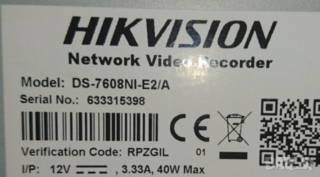 NVR рекордер Hikvision DS-7608NI-E2/A 8 IP канала до 8 IP камери, снимка 2 - Комплекти за видеонаблюдение - 41325340