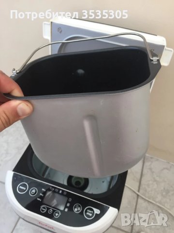 Хлебопекарна Tefal Pain Doré PF210138, 700 W, 1000 гр, 12 програми, 3 настройки,, снимка 8 - Хлебопекарни - 51114076