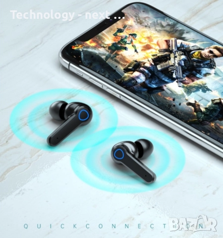 Слушалки M19 In Ear Батерия 2000 mAh Bluetooth 5.1 Автоматично сдвояване Touch Control True Wireless, снимка 6 - Bluetooth слушалки - 52633166