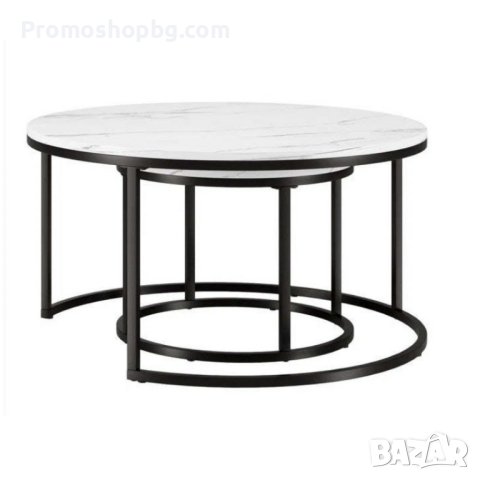 Комплект стифиращи холни маси, 2 броя, Мраморен ефект / Стифиращи маси, снимка 8 - Маси - 44422241