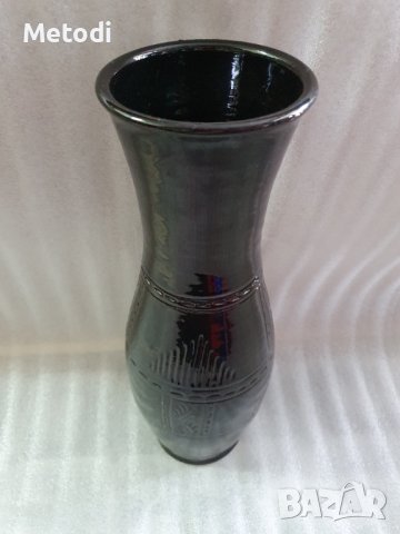 Голяма керамична ваза. Височина 40см, снимка 3 - Вази - 42242724