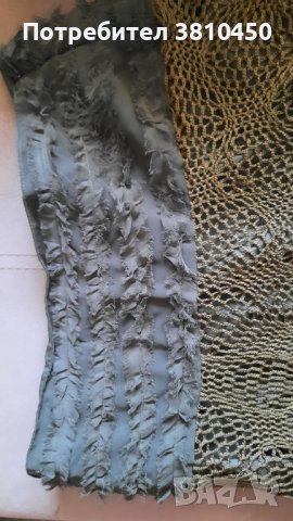 Страхотна копринена пола, отгоре с ръчно плетиво за разкош, размер по етикет ХЛ,но мисля че е Л!, снимка 3 - Поли - 42021320