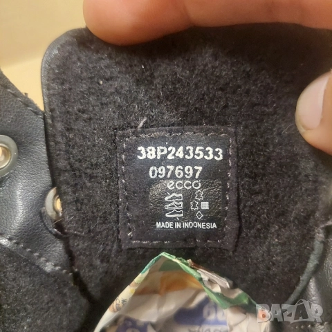 кожени ботуши / боти ECCO номер 38 обувки , снимка 8 - Дамски боти - 52124634