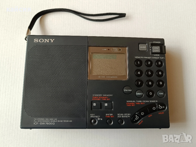 Радио Sony ICF-SW7600G + кожен калъф ! 