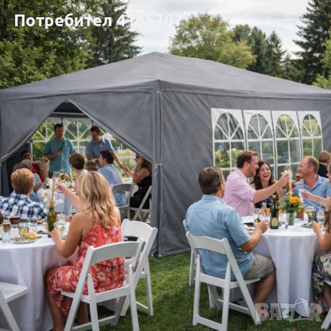 Просторна градинска шатра - стабилна конструкция и водоустойчива рамка, снимка 9 - Други - 53786338