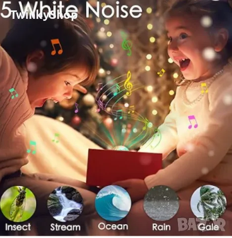 Северно сияние, RGB звездно небе, лазерен проектор, светлина бял шум, снимка 4 - Прожектори - 48137636