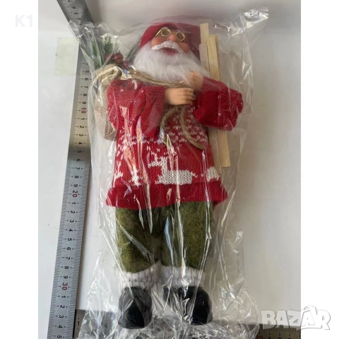 Плюшена играчка Дядо Коледа 30см, снимка 3 - Плюшени играчки - 52552773